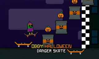 Obby Halloween Danger Skate